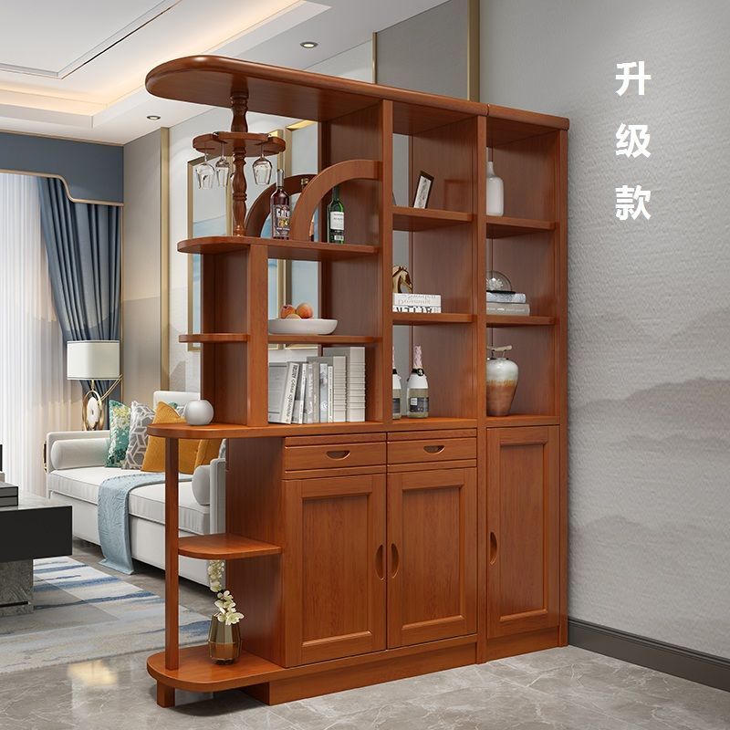 实木酒柜客厅隔断玄关进