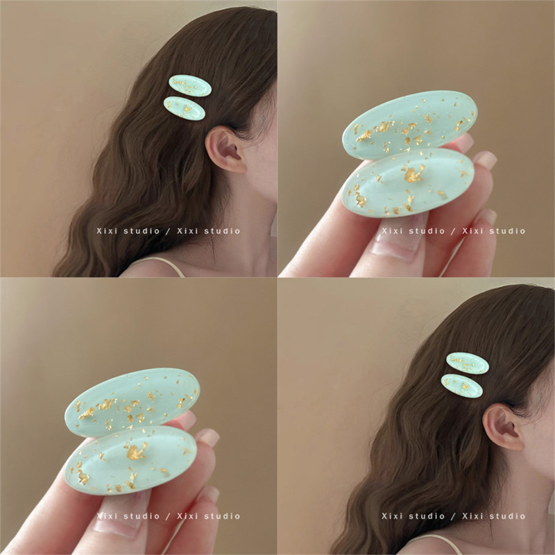 新不了情！小清新发夹！高级感侧边夹小众刘海夹盘发器复古碎发夹