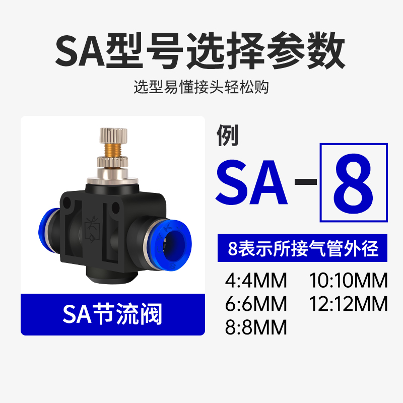 气管节流阀调动压力可速