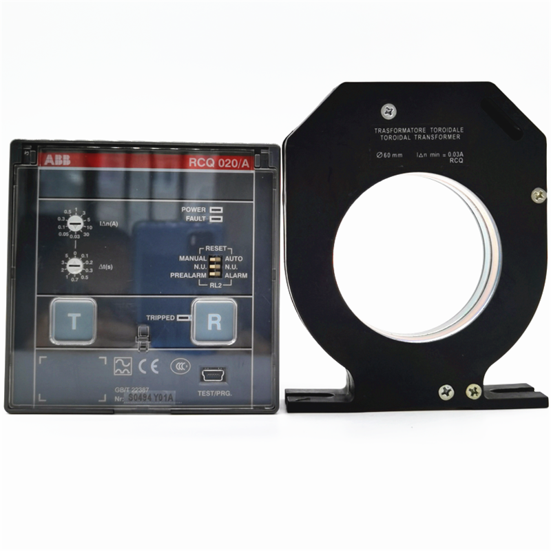 ABB漏电继电器 RCQ 020/A TOR CL60mm 415VAC剩余电流断路器保护