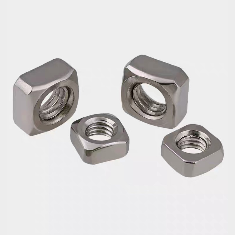 304不锈钢方形螺母正方形螺丝帽四方方型卡槽螺帽3M4M5M6M8M10M12