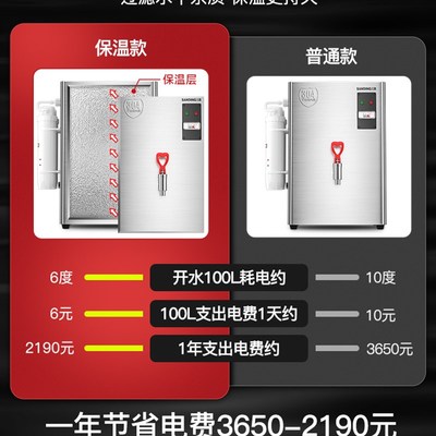 三鼎开水器商用开水机热水器厨房烧水器电L热水箱开水炉热水