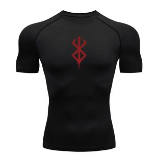 Anime Berserk Guts Men's Compression Shirt Fitness Sport Run