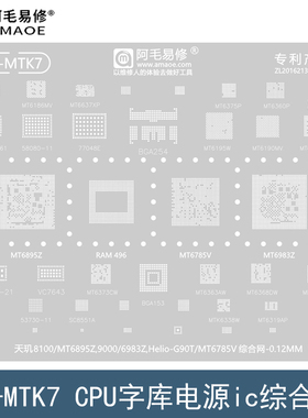 MT6785V/MT6893Z/6895Z钢网/天玑8100/9000/Helio-G90T CPU植锡网