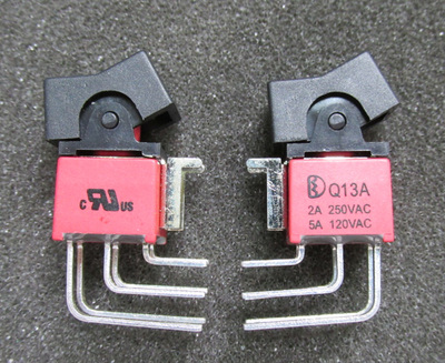 英国产镀银脚翘板开关船