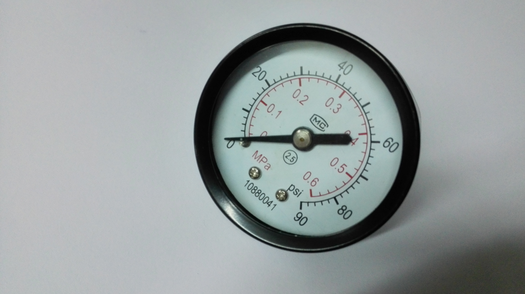 轴向背接压力表双刻度显