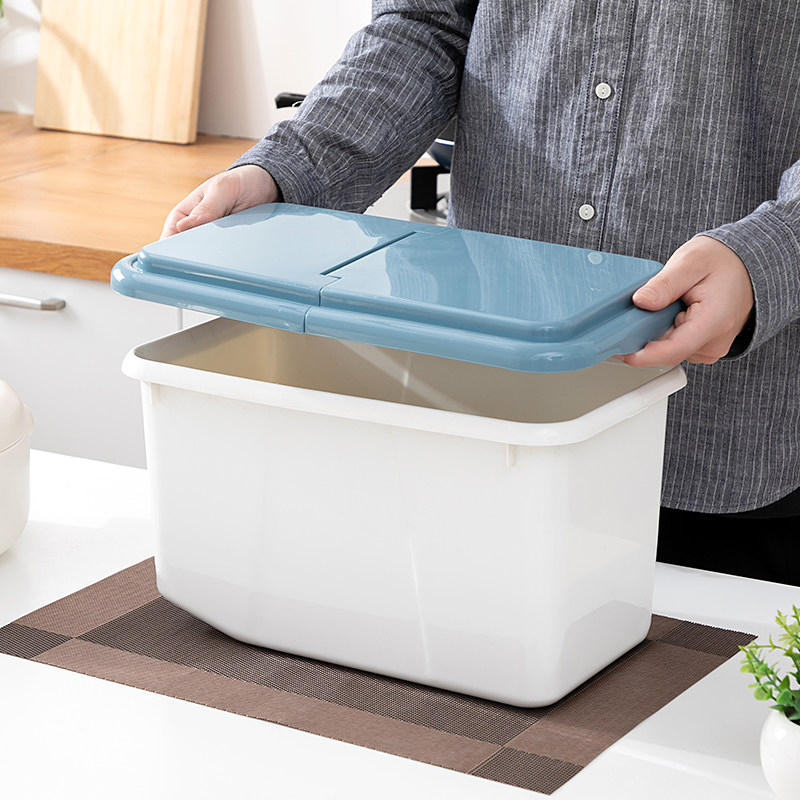 米桶家用20斤装米的收纳盒小号米盒子储米箱米面收纳箱密封防虫