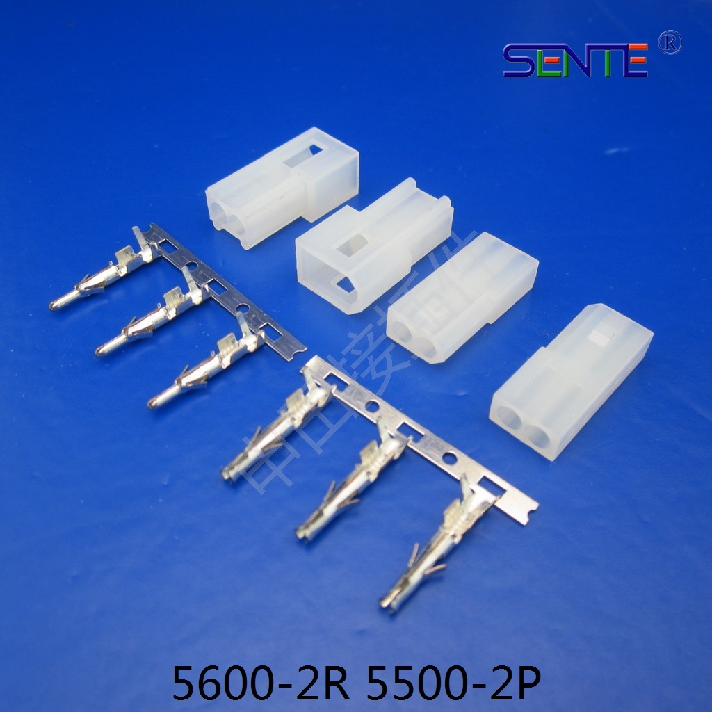 5600-2R 5500-2P (插头+插座+端子）空中对接二孔连接器