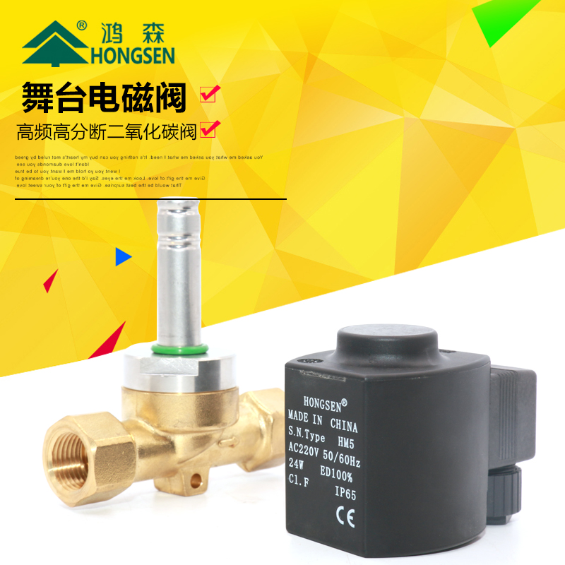 舞台设计喷雾二氧化碳CO2控制单向电磁阀 二氧化碳电磁阀 电磁阀