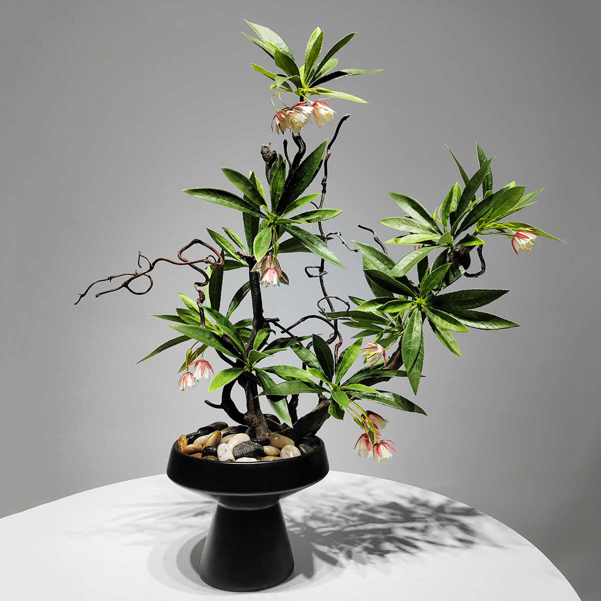 新中式禅意绿植盆景枯枝民宿花艺酒店茶室会所样板间仿真花装饰品