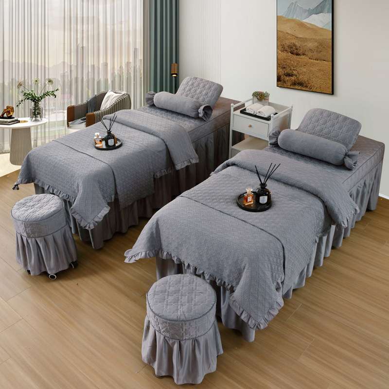 美容床罩四件套高档轻奢美容院专用床套提花美容床按摩新款床单罩,床上用品,床罩,淘宝优惠券,粉丝福利购,淘宝优惠卷