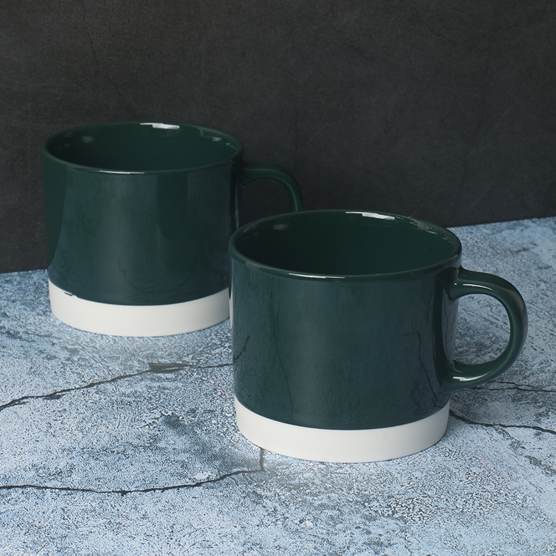 牌马克杯墨绿色子一款颜