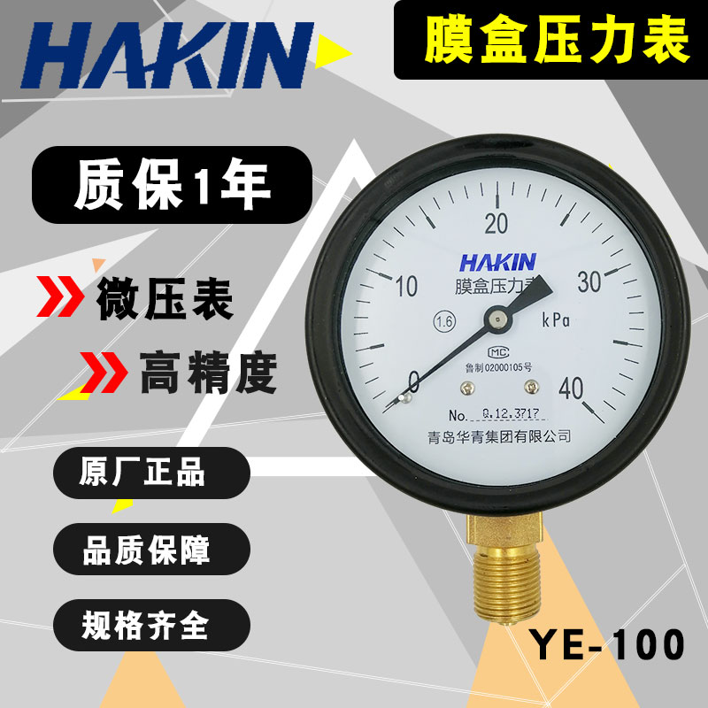 青岛华膜盒压力表水油液