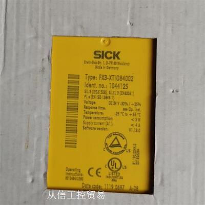 施克SICK安全继电器FX3-XTIO84002 F