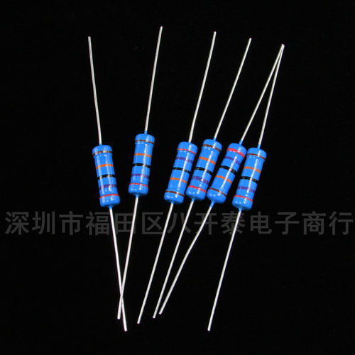金属膜精密色环电阻 2W 1% 1R至 1M看描述阻值表选型号 200个/包