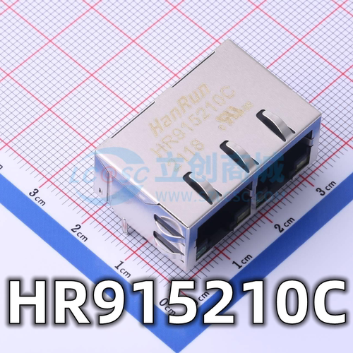 全新原装 HR915210C RJ45 带灯以太网网口连接器 屏蔽式 现货供应