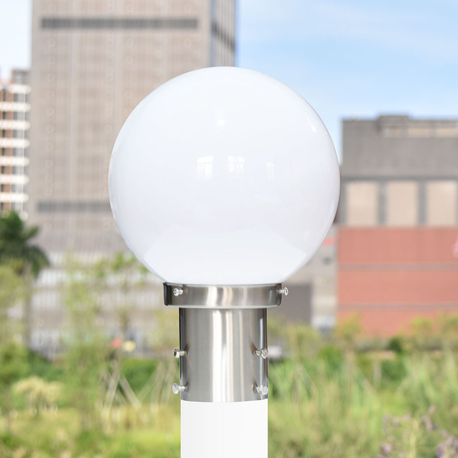 圆球户外防雨水不锈钢套管柱头灯围墙灯院墙灯墙头灯门柱灯