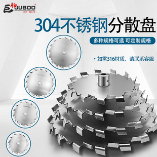 304不锈钢分散盘高速分散机油漆涂料搅拌机桨叶轮叶片配件可定制