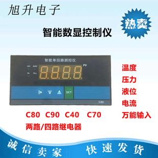 C90 C803智能单回路测控仪 压力数字显示仪表 输入C40 C70