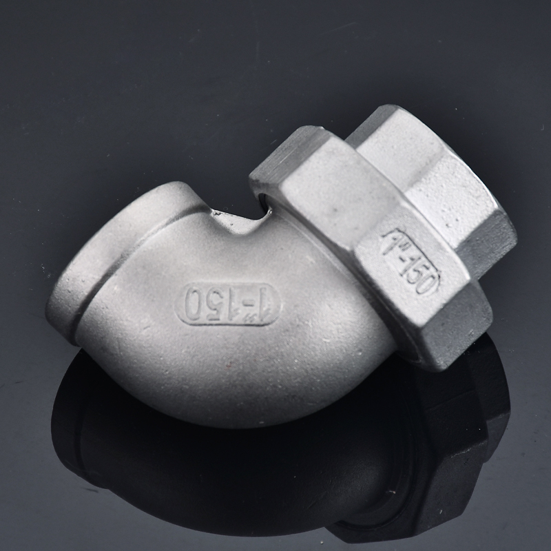 不锈钢304内丝弯头活接头内牙由任平面内螺纹活接油拧4分6分1寸