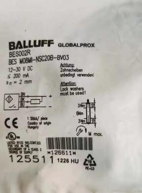 BALLUFF巴鲁夫接近开关BES002R BES M08MI-NSC20B-BV03现货