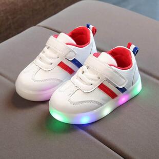 童鞋女童男童鞋summer shoes kids baby boys and girl LED shoes