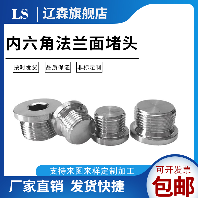 内六角法兰面堵头不锈钢