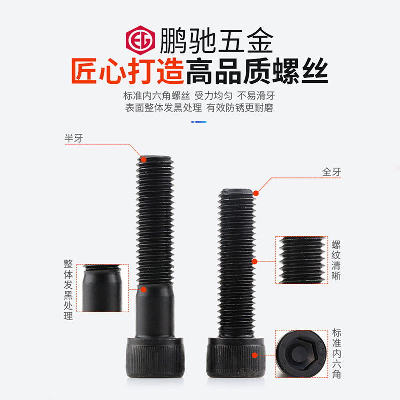 鹏驰级高强度内六角螺丝