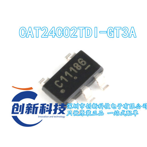 原装正品 CAT24C02TDI-GT3A TSOT-23-5 EEPROM存储器 2Kb 400kHz
