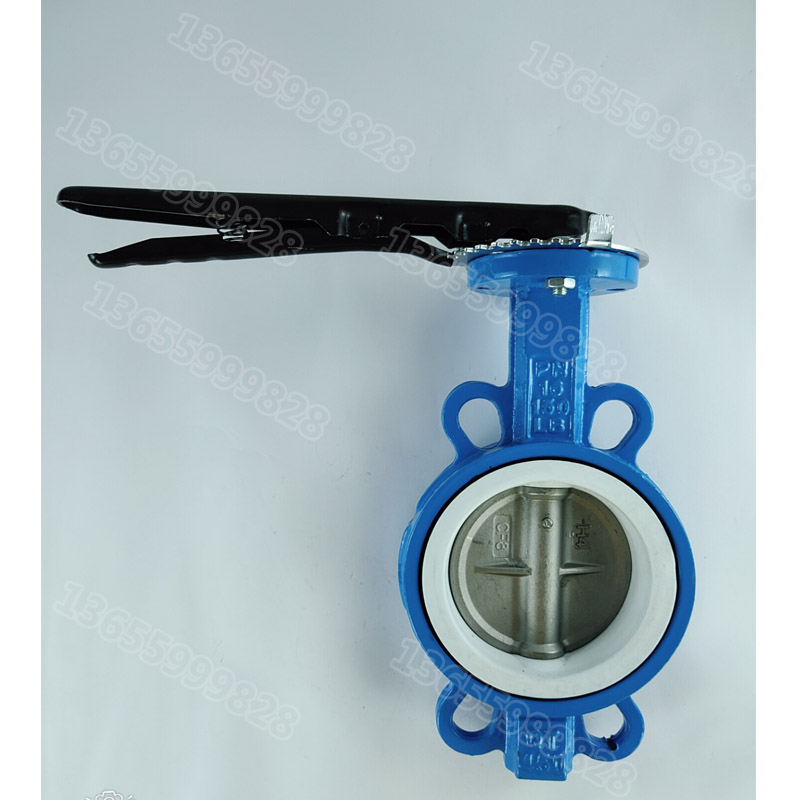 天津塘沽手柄对夹蝶阀动