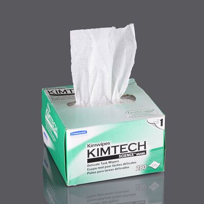 金佰利34155Kimwipes低尘擦拭纸280张/盒无尘防静电镜片用纸进口