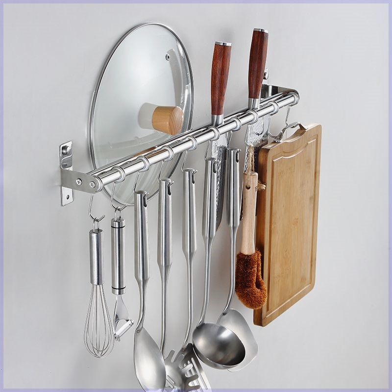 厨房挂钩架免打孔不锈钢