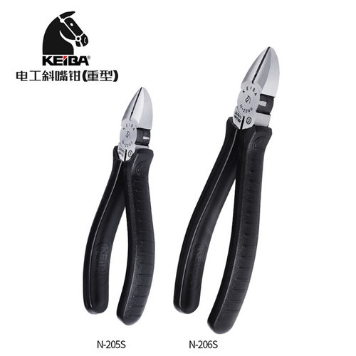 工业级电子斜口钳N-206S/205S/207S电工斜咀剪钳电线钳子