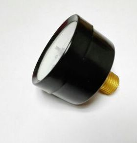 背接式压力表 Φ40mm 0～250bar 3500psi 轴向压力表 铜螺纹pt1/4