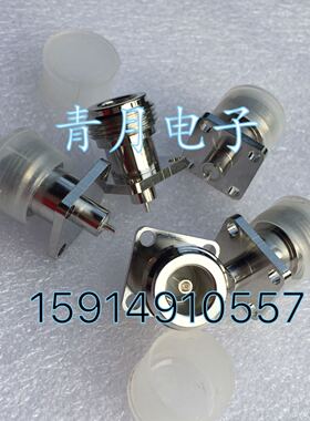 N-KFD四孔小方板焊接座 N-KHD同轴连接器N母固定面板金属焊点插头