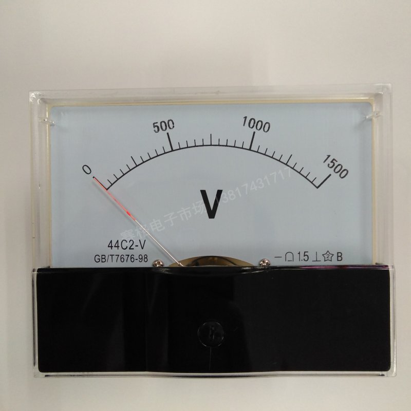 44C2 1500V 1000v 直流电压表 1.5KV 直流指针式 DC电压表 1KV
