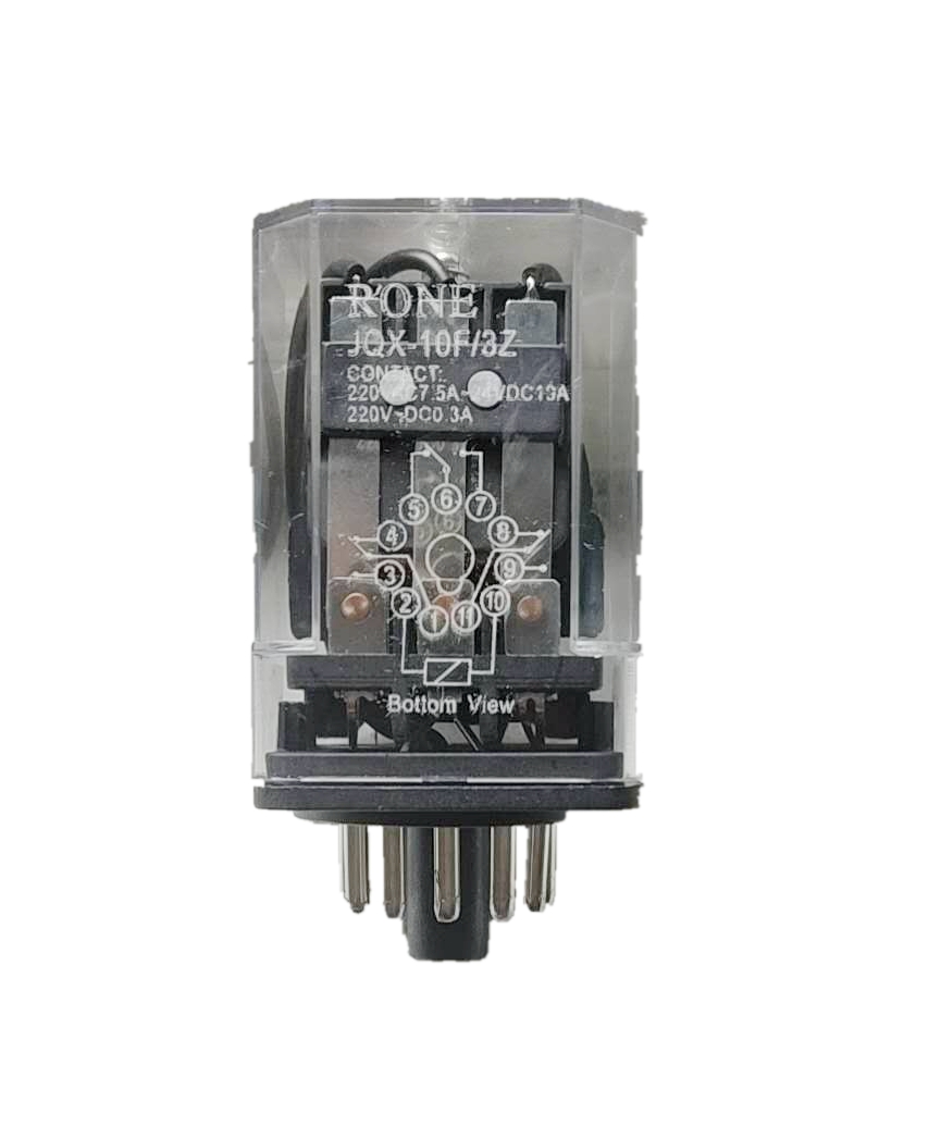 RONE通用电磁继电器JQX-10F-2Z 8脚3Z 11角JTX-2C 3C 220V24V中间