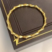 奥特莱斯专柜清仓撤柜捡漏18K金outlets女配饰竹节手链女手串手饰