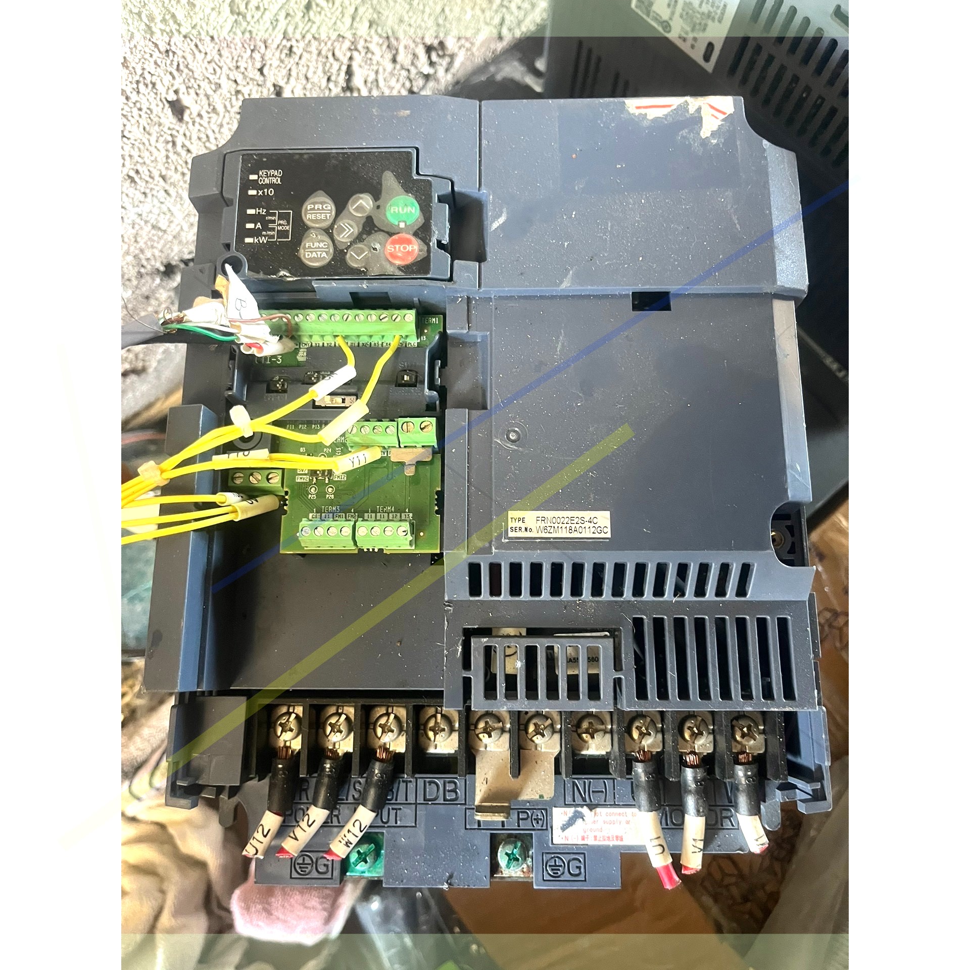 询价富士变频器FRN0022E2S-4C,拆机正品,议价出议价