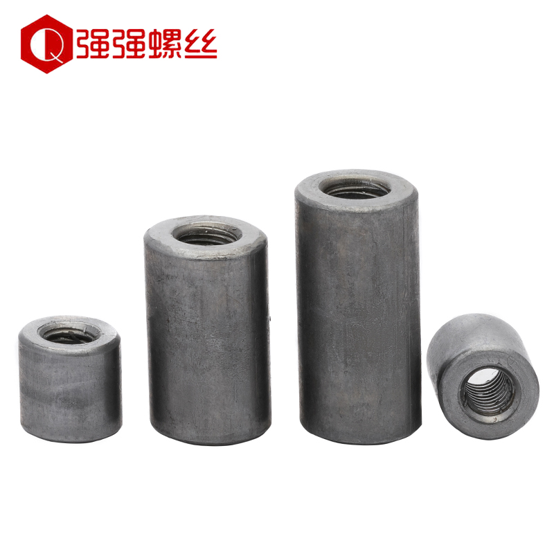 铁本色圆螺母杆丝连接加