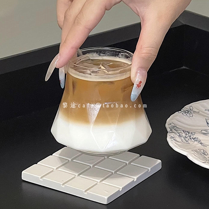 设计感小众拿铁咖啡杯复