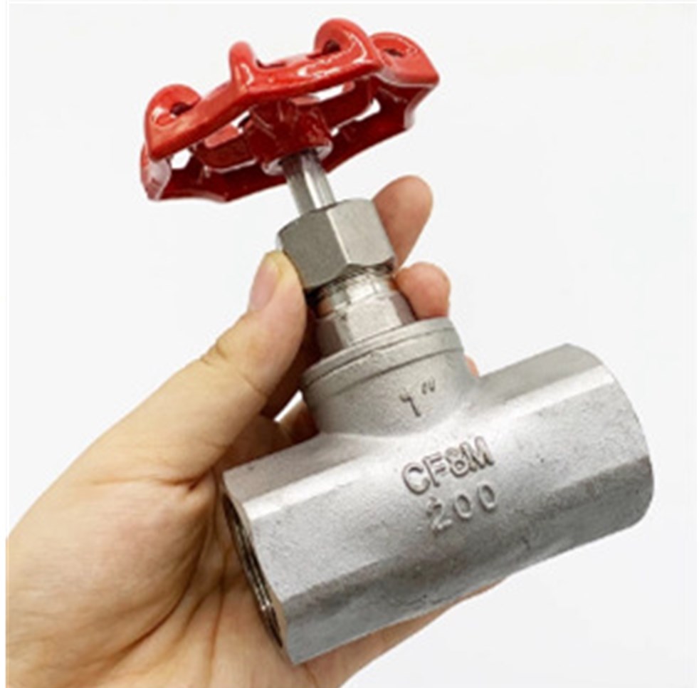 304不锈钢美式丝扣截止阀J11W-16P B型内螺纹DN15 20 25 DN50