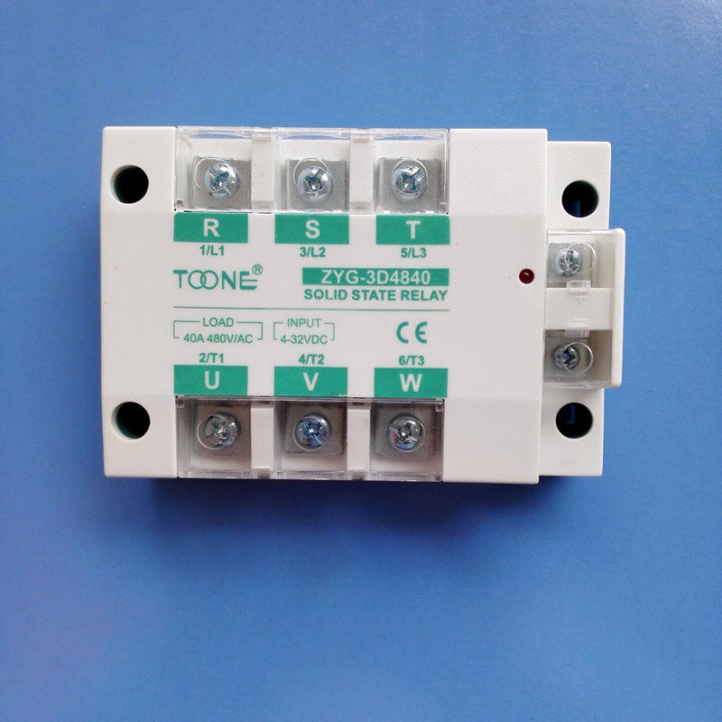 卓一ZYG-3D4840三相交流固态继电器/直流控交流固态继电器 40A