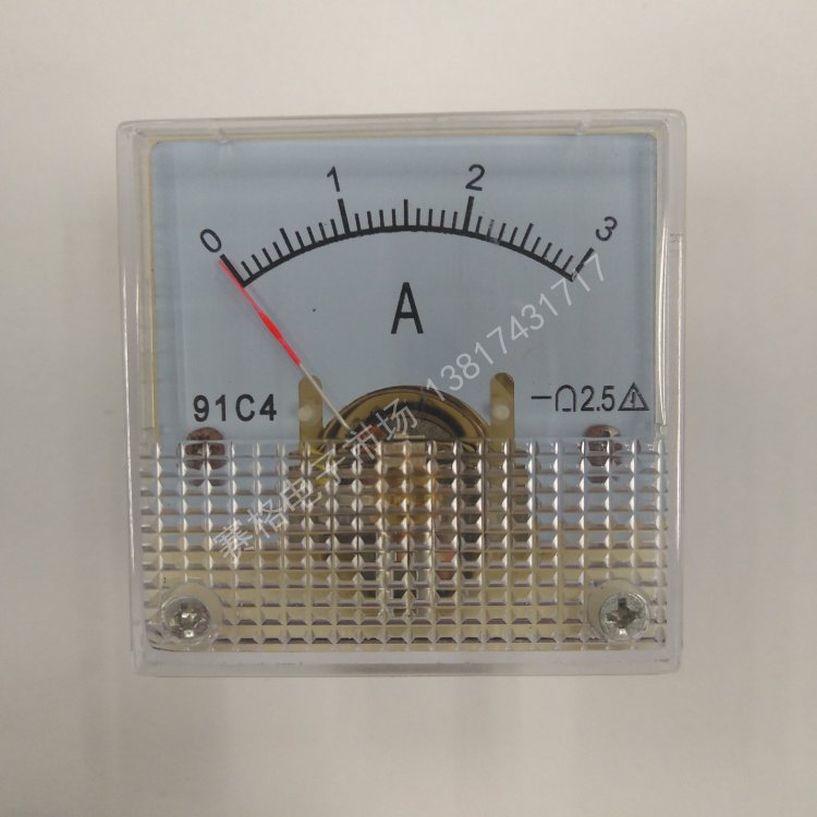 91C4 -3A    91C4 DC3A 安培表 直流指针式电流表 面板表15A/75mV