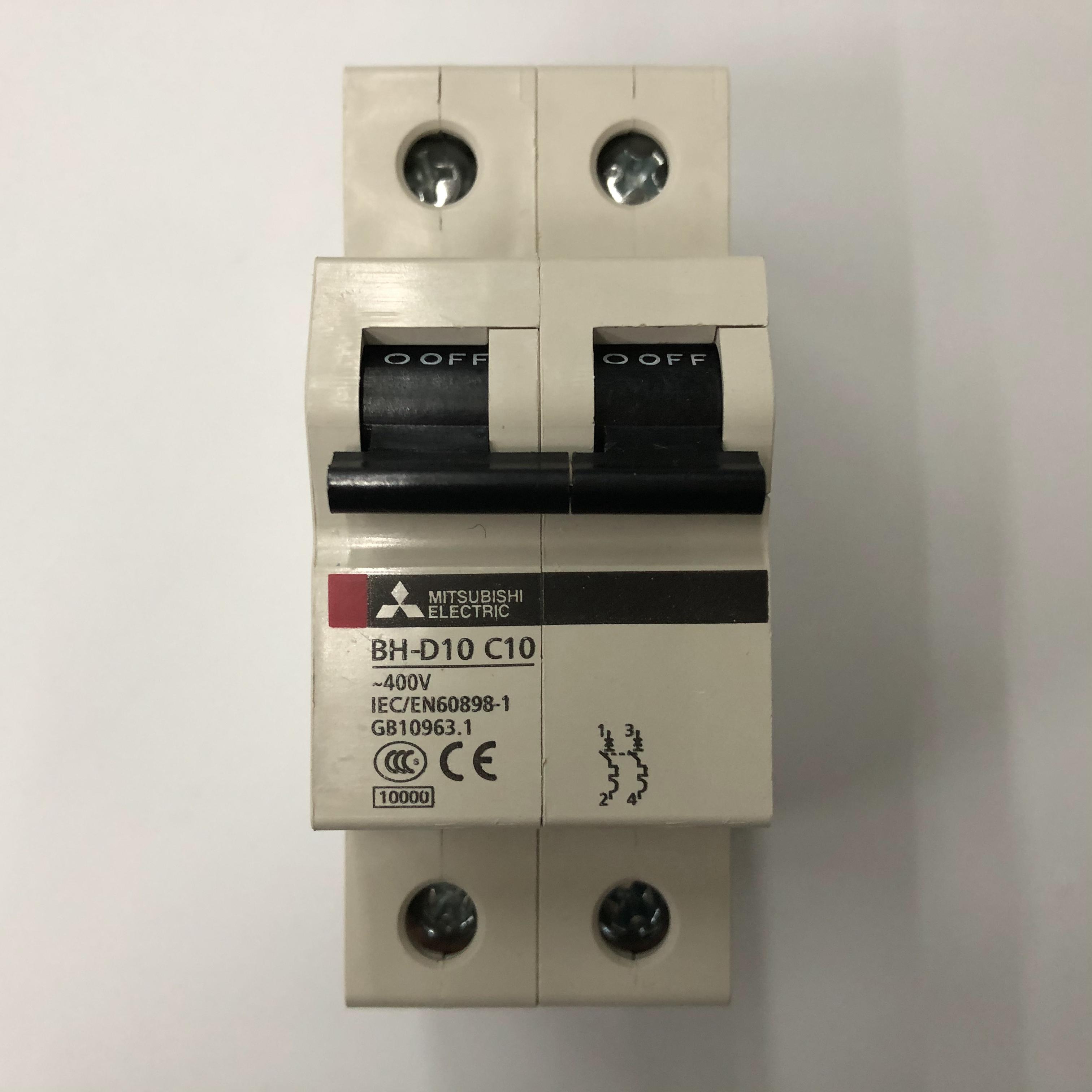 询价原装正品BH-D10 2P C10三菱高分断空气开关小型断路器议价