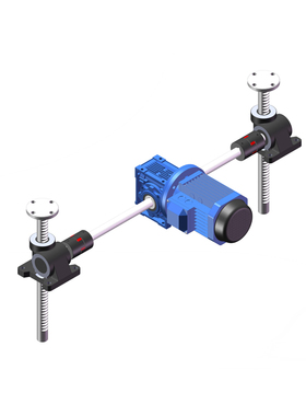 sp900F齿轮齿条同步升降器气缸电动手摇丝杆升降气缸同步提升平台