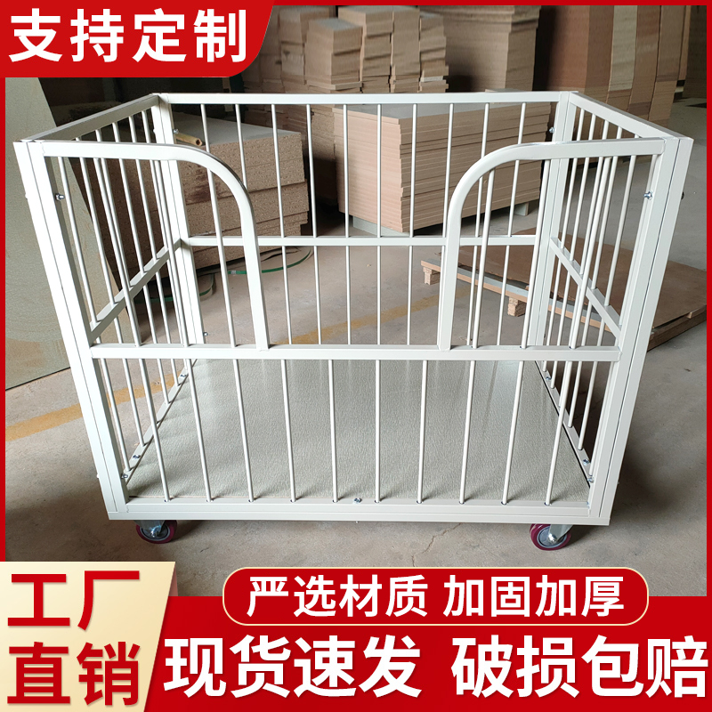 服装厂专用手推车U口周转车框式工具制衣厂车间专用工业推车定制