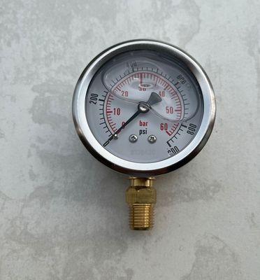 YN-63  YN601  耐震压力表60bar 900psi 6mpa ZG1/4 60-63-68mm