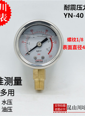 上海天川仪表厂耐震压力表YN-40小表面液压表STCIF油压表抗震防震