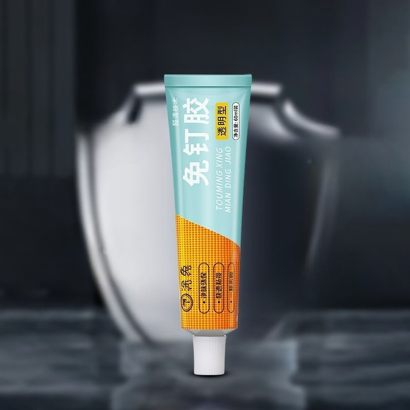 透明免钉胶结构强力胶万能墙面瓷砖厨卫专用免打孔防水防霉玻璃胶